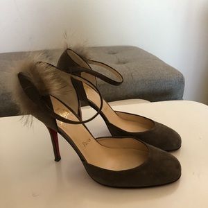 Christian Louboutin High heels-taupe color suede